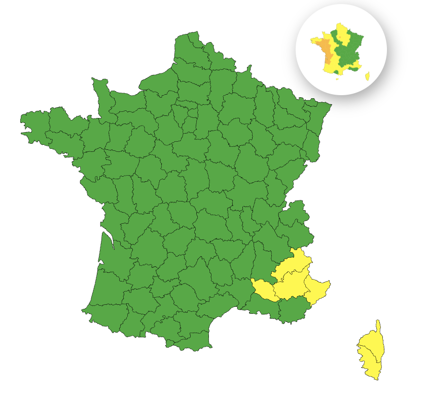 0ba6eec9-e461-4d64-bae1-8eabd6f8b2ca Alerte Météo : Orages dans Six Départements