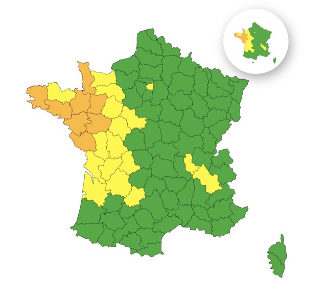 24e074b1-5469-49d6-ac92-782f3c268619 Vigilance orange pour canicule en Bretagne et Pays de la Loire