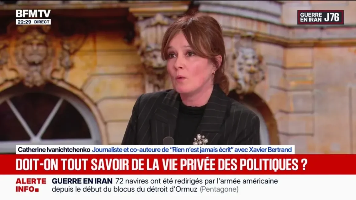 Catherine Ivanichtchenko sur le plateau de BFMTV
