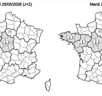 Vague de chaleur en France avec des pics de température records pour un mois de mai