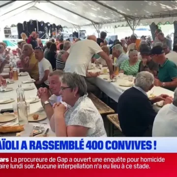 Aiglun célèbre la Pentecôte avec un gigantesque aïoli