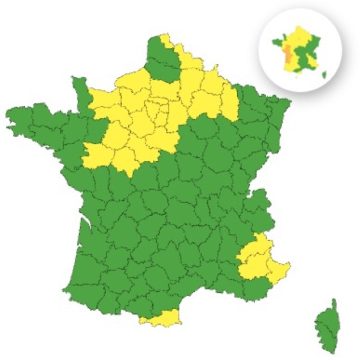 25 départements en vigilance jaune orages pour le 30 mai