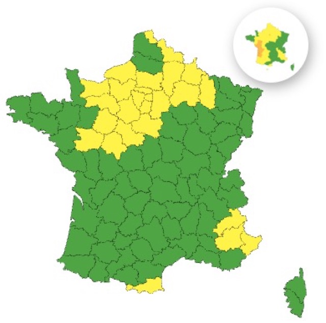 6172f25c-2419-4ac7-bbf1-20d17f802b91 25 départements en vigilance jaune orages pour le 30 mai