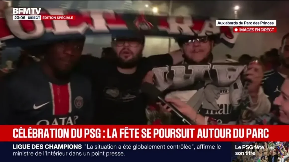 68262219-6523-4e2c-9c6e-cbe8cbe87994 Les supporters quittent le Parc des Princes dans une ambiance conviviale