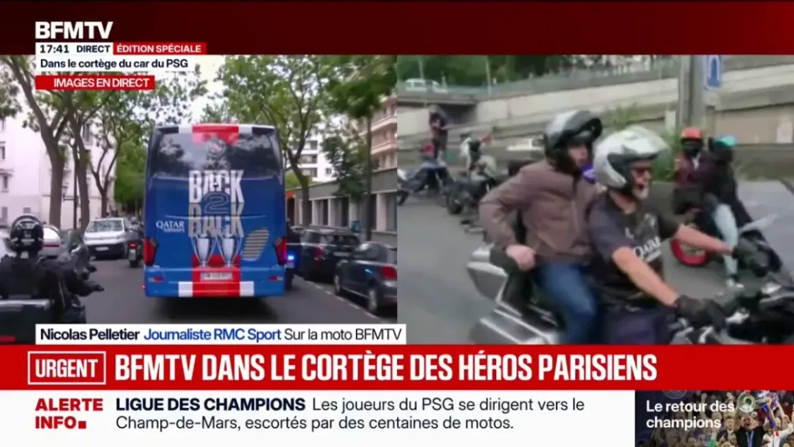 6d38c522-b366-4163-86f9-fcbeb0d7f59f Les joueurs du PSG acclamés à Paris