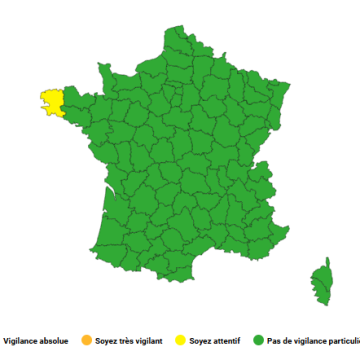 Vigilance Jaune pour Canicule dans le Finistère