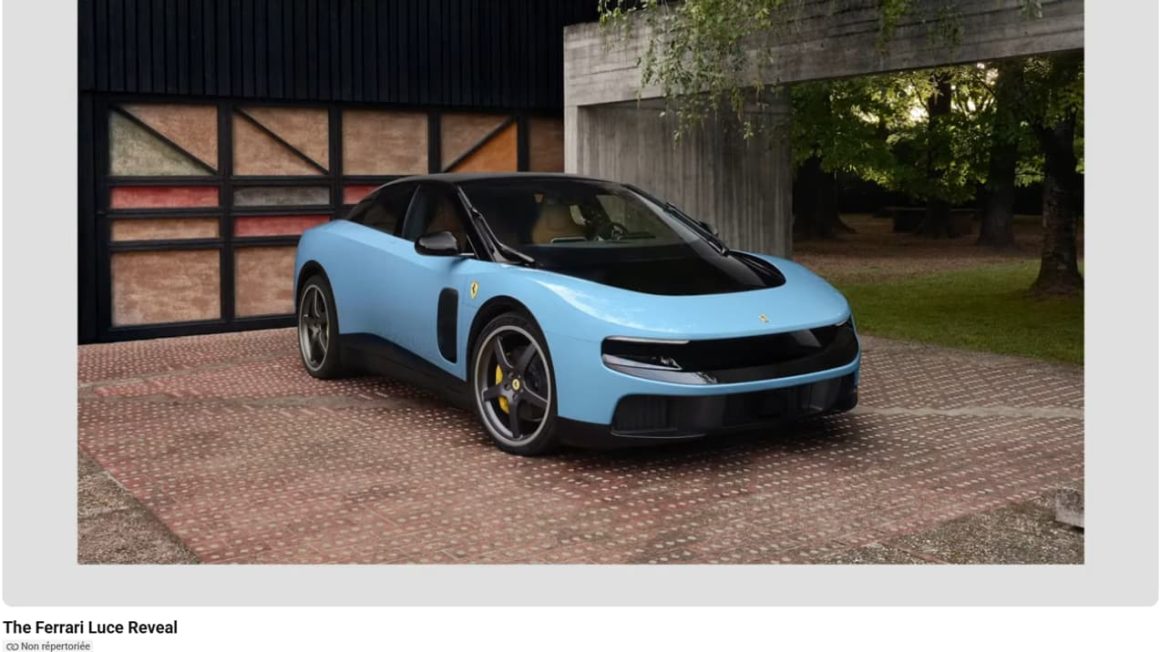 8083e777-b2e3-4f5a-8a07-7d4578f4212c Ferrari Luce : la polémique autour du design de sa première voiture 100% électrique