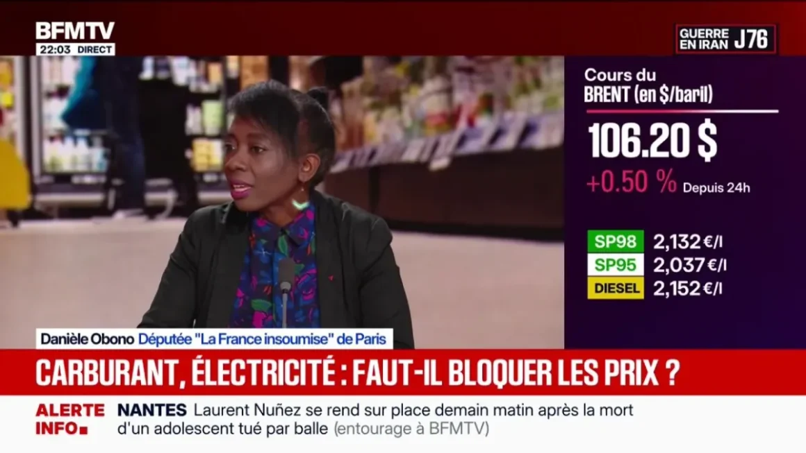 a7356539-41b2-49b0-9f16-7dcfc6985e88 Danièle Obono s’exprime sur la hausse des prix du pétrole