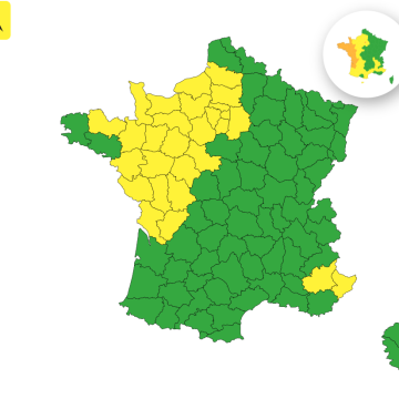 31 départements en vigilance jaune pour risques d’orages