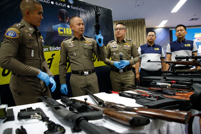 Thailand-crime Les Failles du Contrôle des Armes en Thaïlande Révélées par une Arrestation