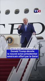 0ccf735f-86f1-40ad-8f0a-a740cbf2b89e Donald Trump présente un nouvel avion présidentiel offert par le Qatar