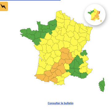 20d8e605-7644-460c-a8f7-aaecfeadb3cd Vigilance Orange : Orages Attendus dans Quatorze Départements en France