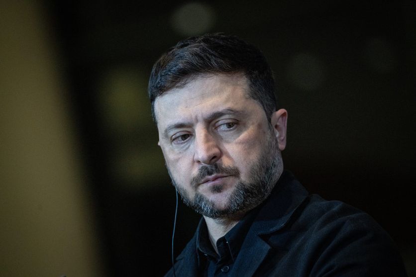 Ukraine-Gipfel Ukrainischer Präsident im Bundeskanzleramt Berlin, Deutschland Dezember 2025 Zelensky propose une rencontre directe à Poutine pour la paix