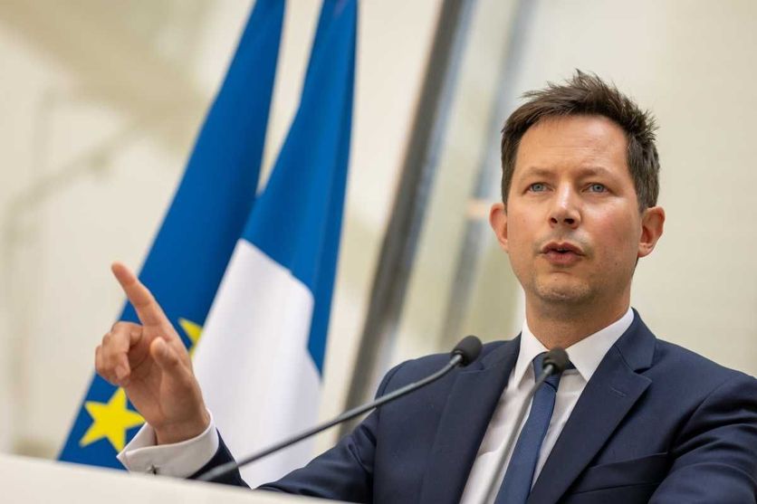 PARIS: Les Republicains party press conference François-Xavier Bellamy sur la politique migratoire et l’Église