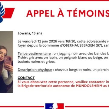 2e1e51d0-4620-4e09-b01c-20d397253756 Disparition Inquiétante d’une Adolescente à Oberhausbergen