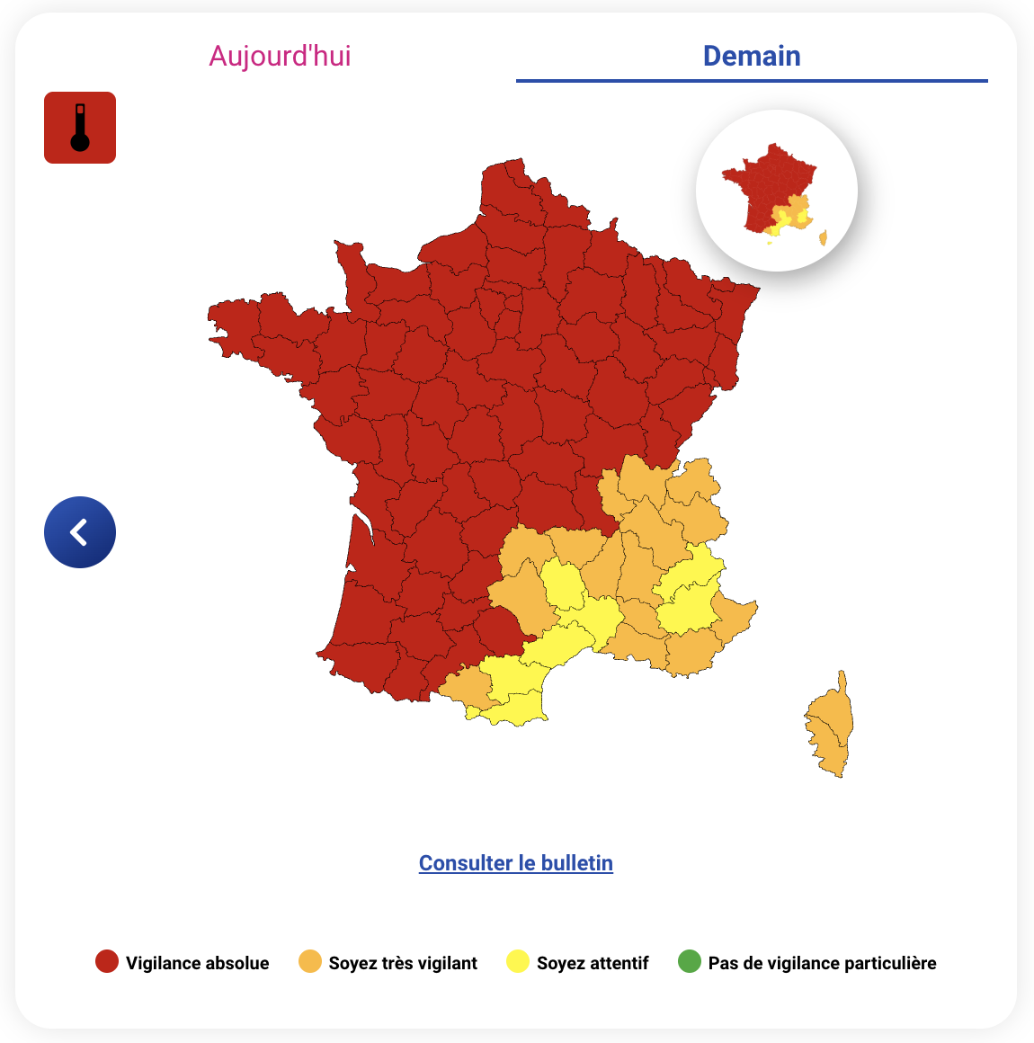 32153e65-c194-4547-8a1a-f9df43f810b4 Alerte Rouge Canicule maintenue pour 72 départements