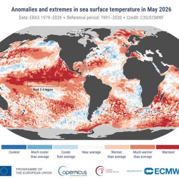 Mai 2026 : Un mois de chaleur record sur Terre et en mer
