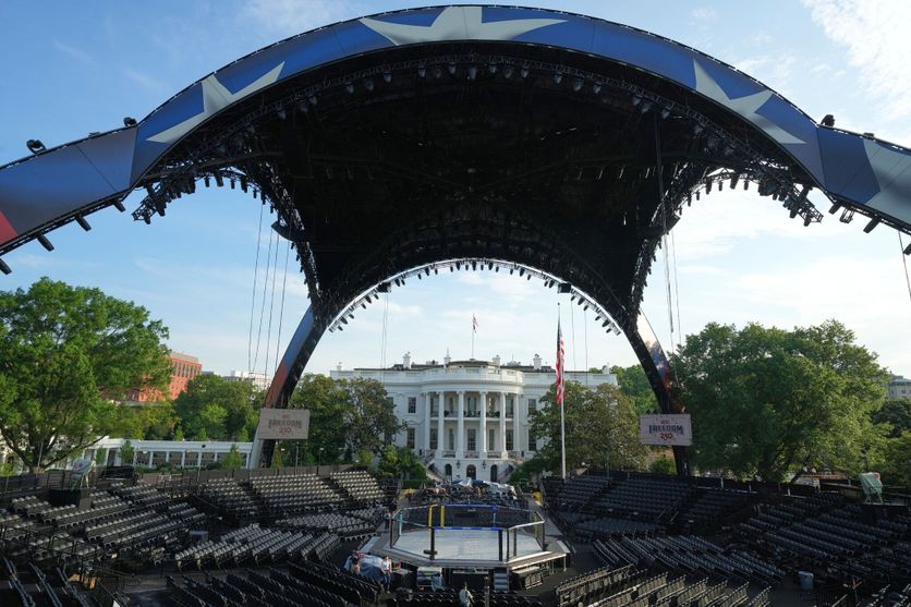 APTOPIX UFC Freedom 250 Trump Combats de MMA à la Maison-Blanche pour l’anniversaire de Trump
