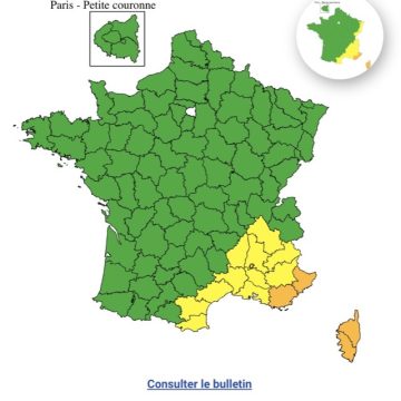 Vigilance jaune canicule dans le sud-est de la France