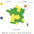 Vigilance jaune et rouge pour orages et canicule en France