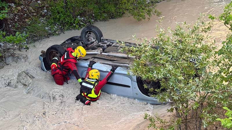 771f7e90-40f8-4972-b162-b5399b80b9f6 Accident de voiture à Annot: un conducteur secouru
