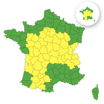 8ae1f397-07cc-42e9-89a0-7adfe92586e8 Alerte de vigilance jaune : 50 départements en prévision de canicule