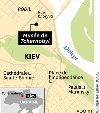 Destruction partielle du musée national de Tchernobyl à Kiev