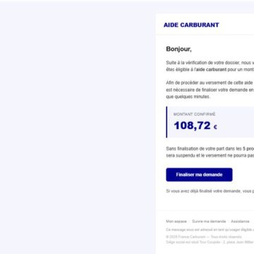 a3d95bb3-6b78-406f-b710-0f3cd1310675 Alerte aux emails frauduleux concernant l’aide au carburant