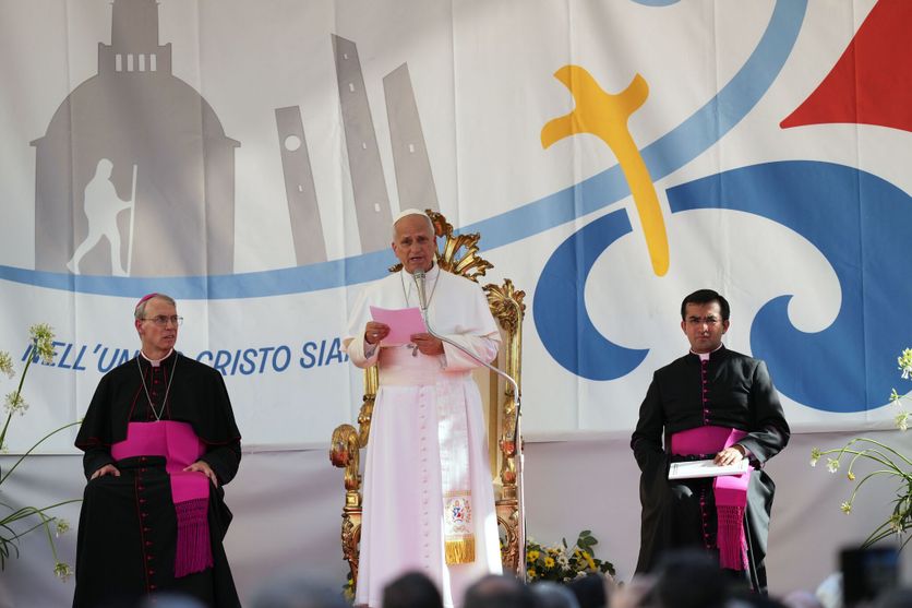 Italy Pope Le discours du pape Léon XIV à Pavie sur la préservation des communautés chrétiennes