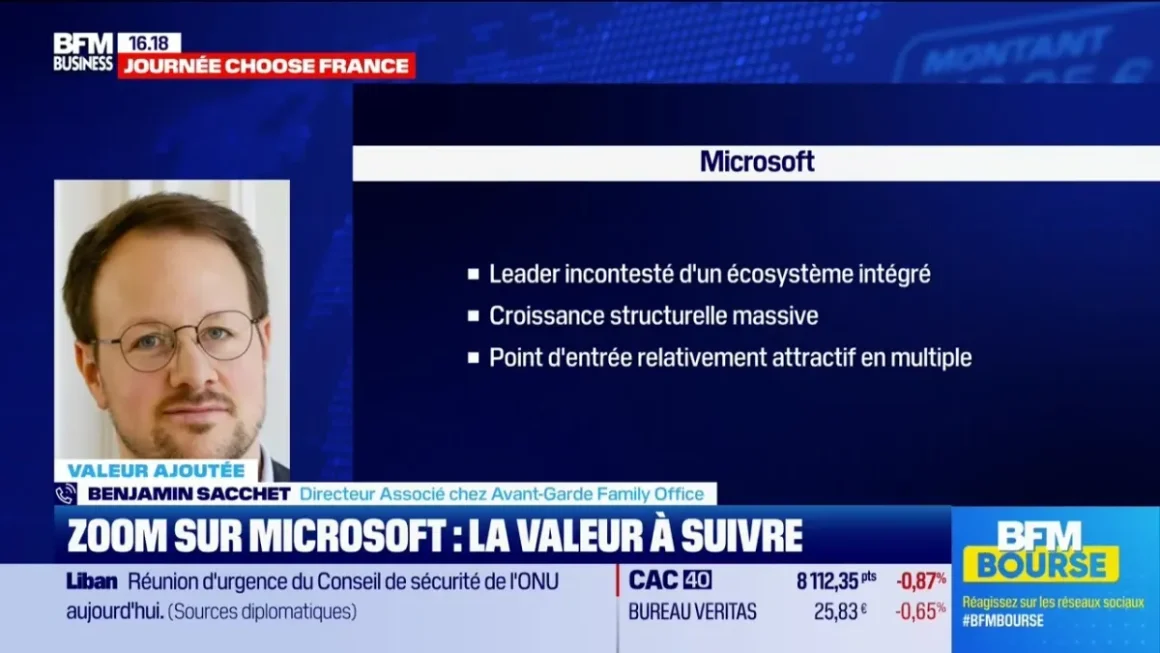 Analyse de Microsoft sur BFM Bourse