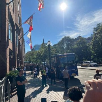 Entraînement des Bleus à Boston