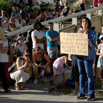 Feminist groups protest in Montpellier after Lyhanna killing Manifestations contre les violences sexuelles en France