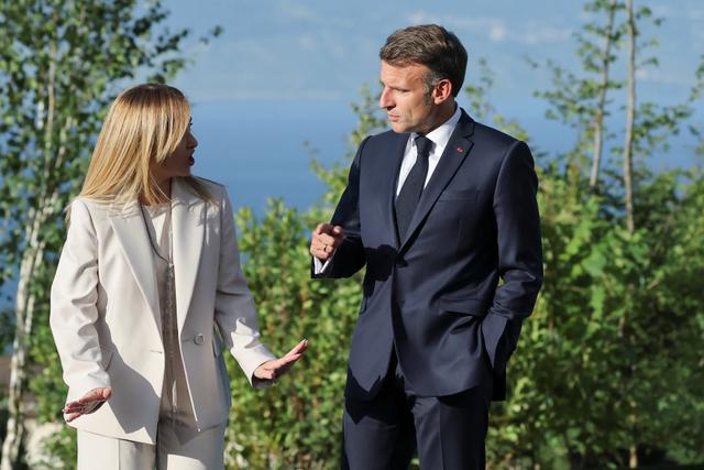 f004daaf-0425-415e-a1f2-2c1008f9d348 Le premier sommet bilatéral entre Giorgia Meloni et Emmanuel Macron