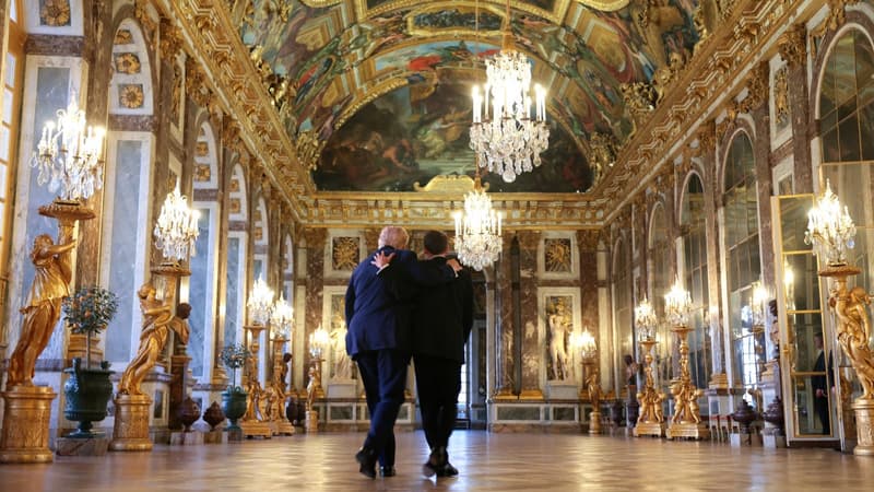 f605ff89-cf0b-4052-b3a3-f03b65b316d2 Trump en visite à Versailles pour un accord de paix