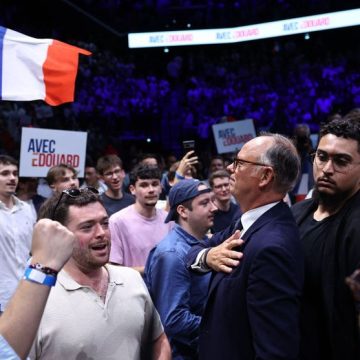 FRANCE-POLITICS-ELECTION-PARTIES-HORIZONS Édouard Philippe Lance sa Campagne Présidentielle à Paris