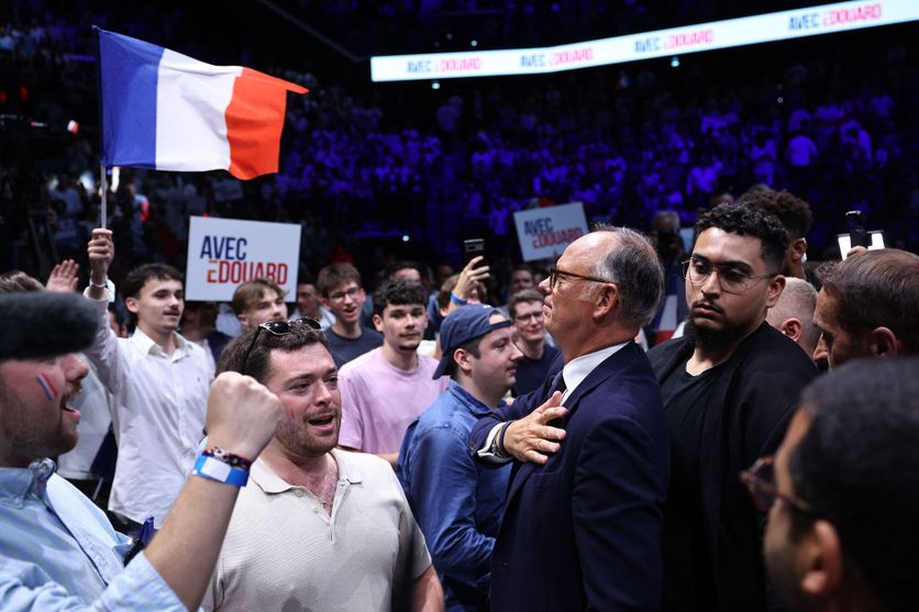 FRANCE-POLITICS-ELECTION-PARTIES-HORIZONS Édouard Philippe Lance sa Campagne Présidentielle à Paris