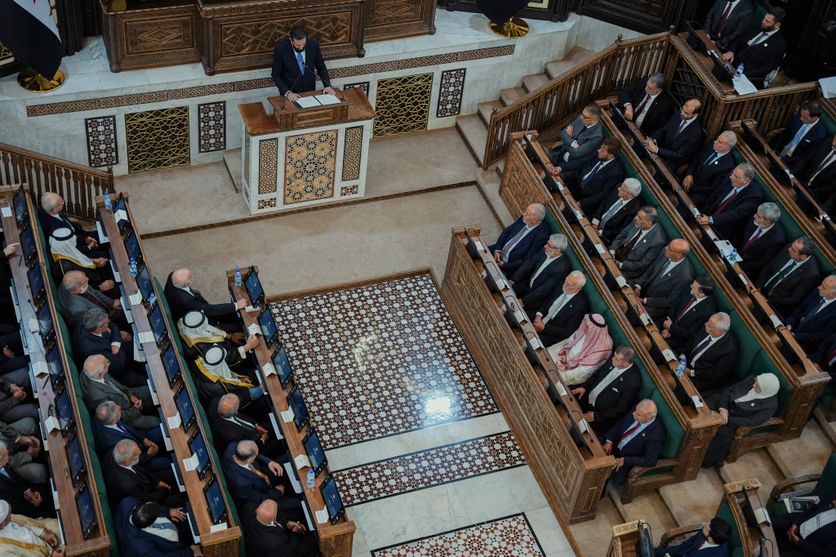 Damascus Syria Parliament First Session Nouvelle ère politique en Syrie avec le Conseil du peuple