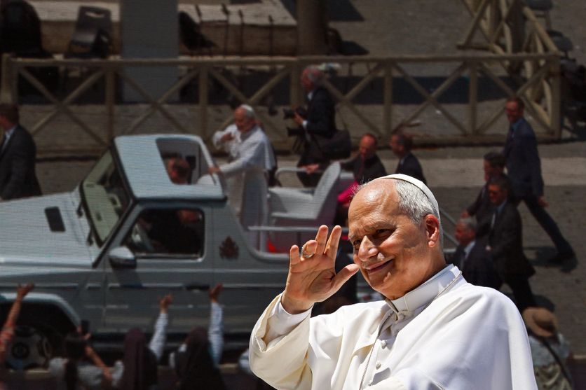ITALY - POPE LEO XIV DURING HIS WEEKLY GENERAL AUDIENCE IN ST PETER S SQUARE AT THE VATICAN - 2026/6/17 L’organisation d’une messe géante par le pape Léon XIV à Paris