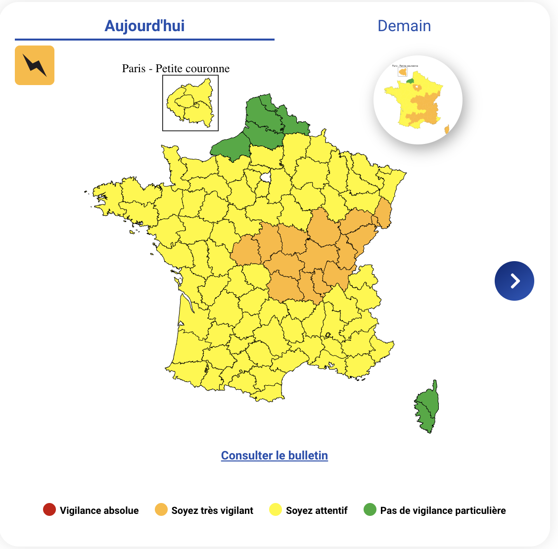 6ac59a12-5db4-4a2f-85e4-7faf0adcc079 Alerte Orange : 15 départements sous vigilance pour risques d’orages