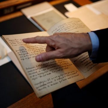FRANCE-POLITICS-CULTURE-LITERATURE Acquisition du fonds Albert Camus par la Bibliothèque nationale de France