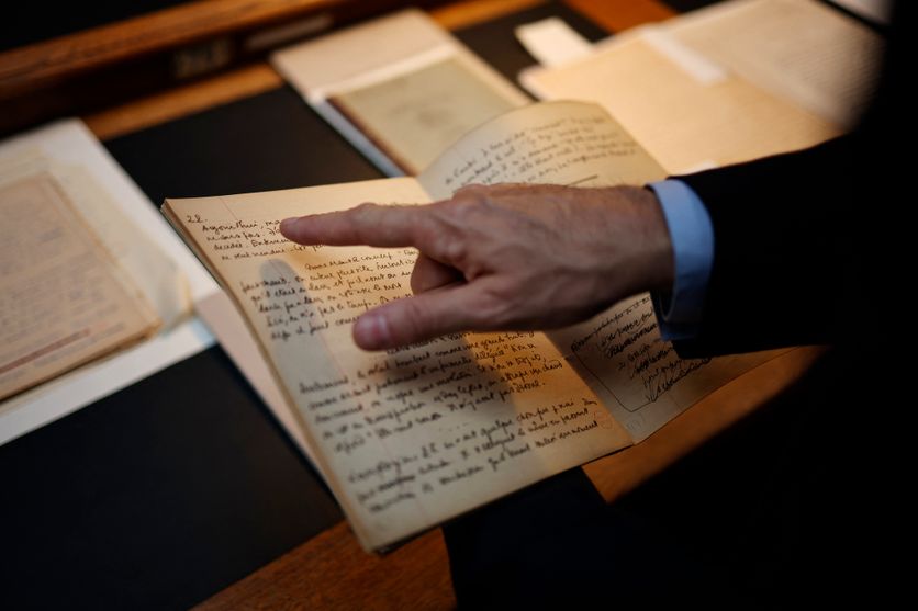 FRANCE-POLITICS-CULTURE-LITERATURE Acquisition du fonds Albert Camus par la Bibliothèque nationale de France