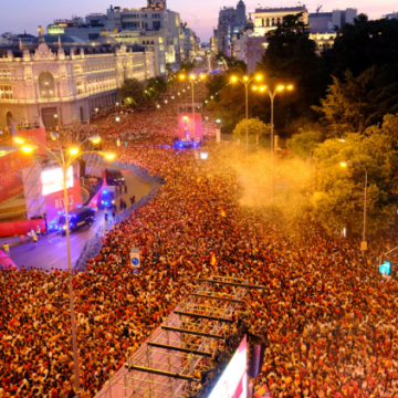 Retour Triomphal des Champions du Monde à Madrid