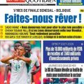 Belgique-Sénégal : Un Match Entre Crainte et Opportunité