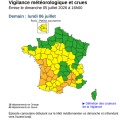 Vigilance orange canicule et risques d’incendie en France