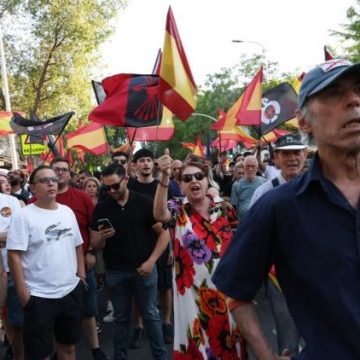 Manifestation anti-migrants à Madrid devant l&rsquo;ambassade du Maroc