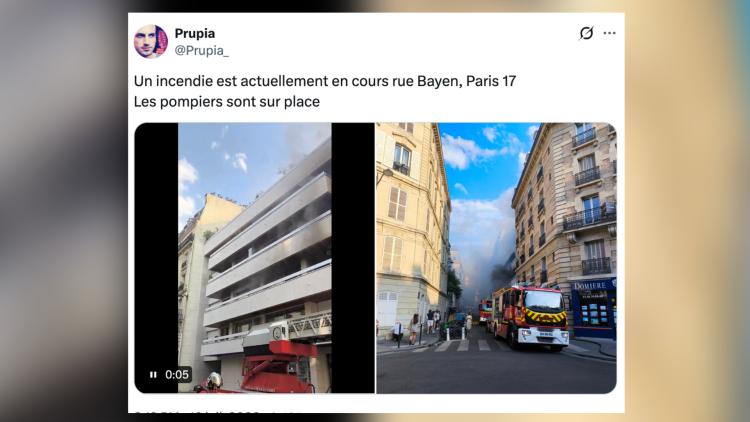 a27fa327-53e8-4272-bf63-2699353e906f Incendie rue Bayern à Paris : intervention des pompiers