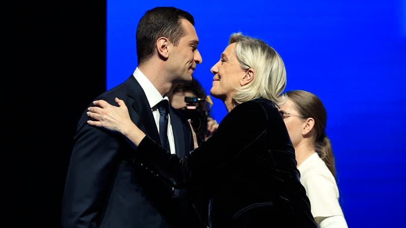 a2a1a724-5aa8-47bb-9cc8-8dca2f5529d3 Jordan Bardella et Marine Le Pen à Liévin avant une décision judiciaire cruciale
