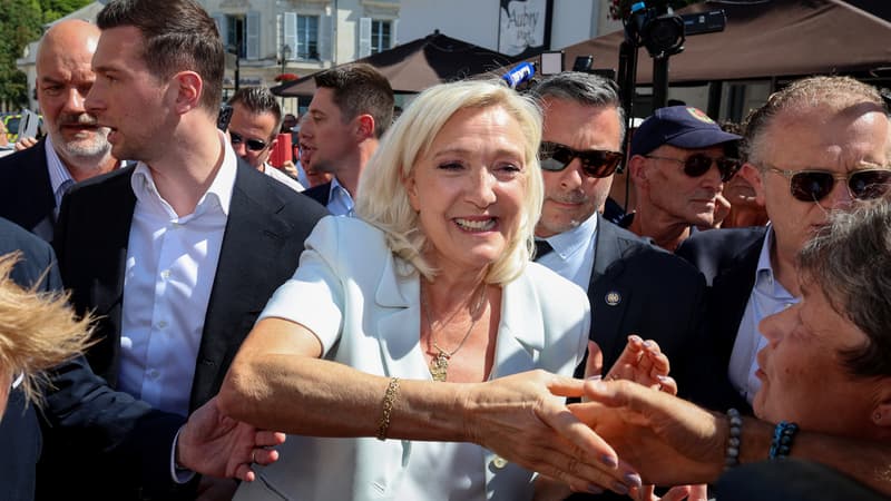b6519464-e3e4-4513-8740-88d809c58b29 Marine Le Pen en tête dans les sondages malgré sa condamnation