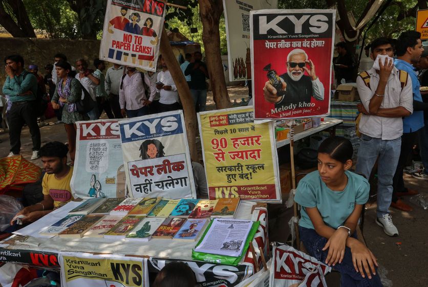 CJP protest over NEET-UG controversy in New Delhi Manifestation du CJP à New Delhi : Une Mobilisation Persistante