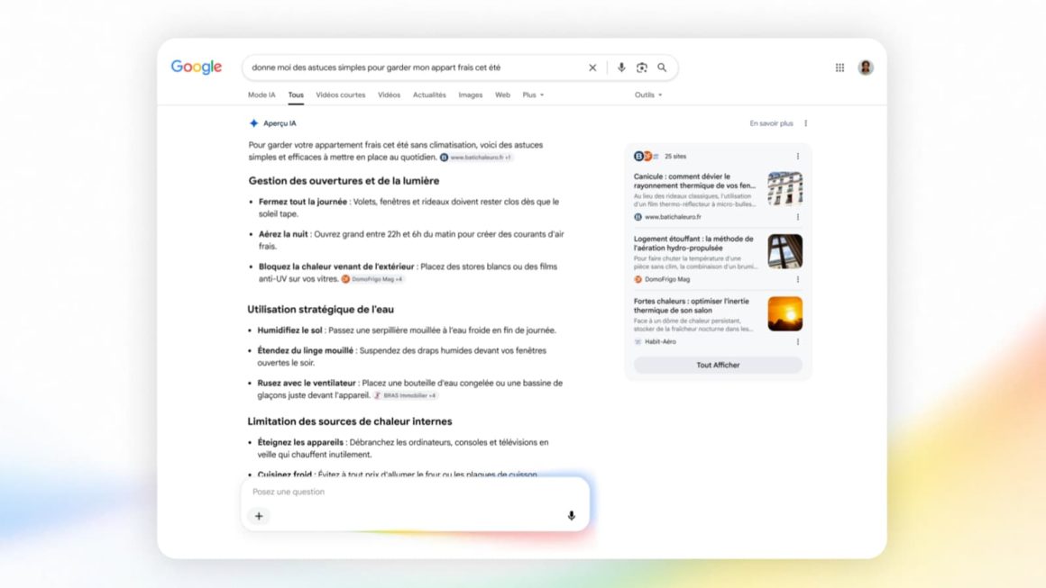 Comment désactiver les Aperçus IA de Google dans votre navigateur